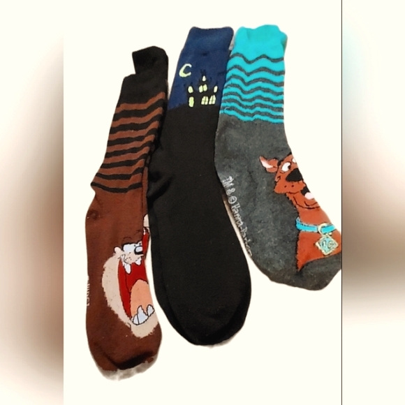3 Vintage Men's Novelty socks - Picture 1 of 1